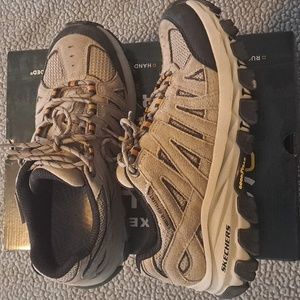 Skechers Taggert outdoor water repellent shoes.